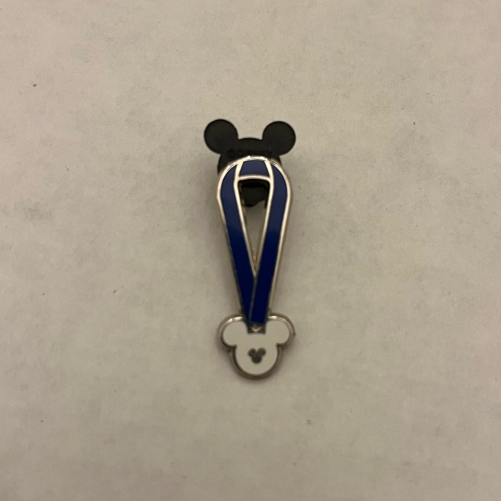 Disney Blue Lanyard Hidden Mickey Pin